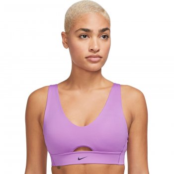 Nike Womens Flyknit Fitness Sports Bra Gray XS 