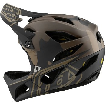 Troy Lee Designs Stage MIPS Helmet - Stealth Camo Olive | BIKE24