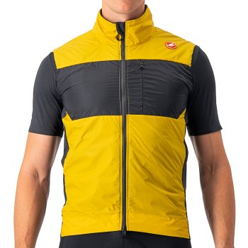 Castelli Unlimited Puffy Vest - goldenrod/dark grey 755 | BIKE24