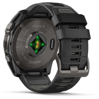 Garmin fenix 8 AMOLED Sapphire GPS Smartwatch - 51mm - Black/Carbon ...