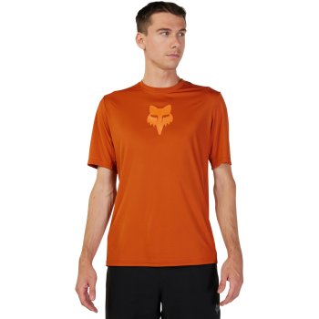 Fox jersey orange online mtb