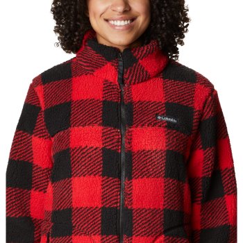 Columbia ladies winhall fleece full zip dark red Clearance