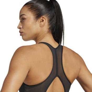 adidas Powerreact Big Logo Training Light Support Sports Bra