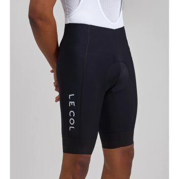 Le Col Pro Fietsshort met Bretels II Heren Zwart Wit BIKE24