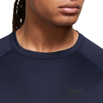 Nike Dri-FIT Ready Short-Sleeve Fitness Top Men - obsidian/black DV9815-451