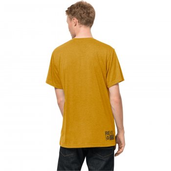 Men golden Wolfskin - Nature Mountain BIKE24 yellow Jack T-Shirt |