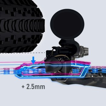 Deragliatore Anteriore Shimano FD-MT400 D Per MTB - 2x9 Velocità, Attacco Diretto, Nero