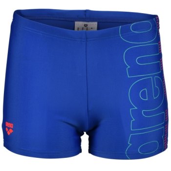 Arena Feel Boys' Graphic Swim Shorts - Royal Fluo Red 