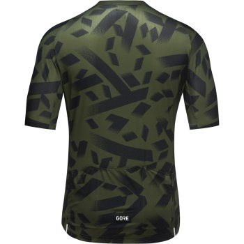 GOREWEAR Spirit Signal Camo Short Sleeve Jersey Men - utility green ...