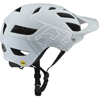 Troy Lee Designs A1 MIPS Helmet   Classic Lightgray / White   BIKE