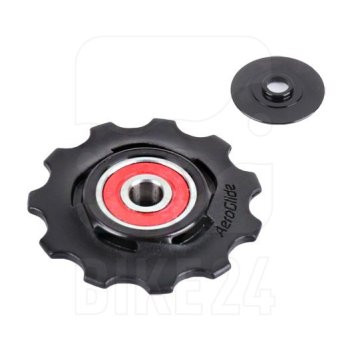 Sram BlackBox AeroGlide Road Pulleys – 4 Stück, Mit Keramiklagern, Schwarz, Für Rennrad-Schaltungen Sram BlackBox AeroGlide Road Pulleys – 4 Stück, Mit Keramiklagern, Schwarz, Für Rennrad-Schaltungen