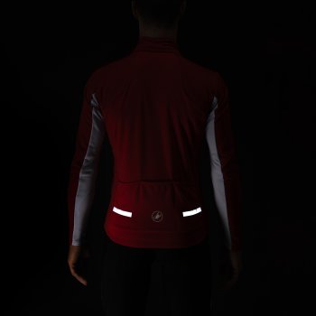 Castelli Mortirolo 6S Jacket Men - red/silver grey-silver