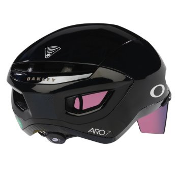 Oakley ARO7 Road EU I.C.E. Helmet - Black Gloss I.C.E. Black Reflective ...