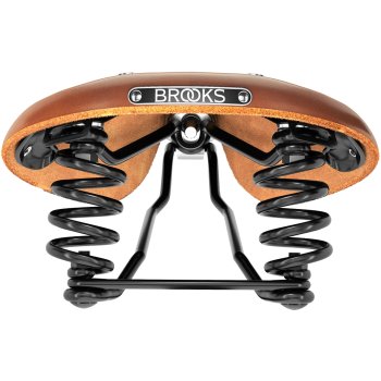 Brooks Flyer Short Bend Leather Saddle - honey | BIKE24