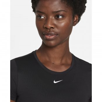 Nike Dri-FIT One Slim Fit Short-Sleeve Top Women - black/white DD0626-010
