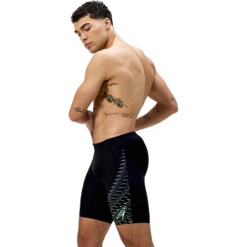 Speedo Medley Logo Jammer Men - black/alfalfa green | BIKE24