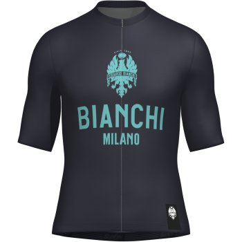 Maillot Cycliste Bianchi Milano - Taille XL, Fabriqué En Italie, Manches Courtes, Zip - Occasion En Très Bon état