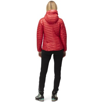 Norrona trollveggen superlight down850 Hood Jacket Women - True Red | BIKE24