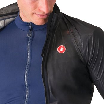 Castelli Squall Shell Jacket Men - light black/silver grey