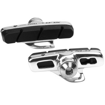 4 Patins De Frein XLC BS-R05 Cartridge 55mm - Pour Vélo De Route - Couleur Blanc