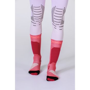 Chaussettes De Ski X-Socks® SKI DISCOVER OTC - Taille 35-38 - Couleur Lilas/Beige Clair - Confort Optimal - 8