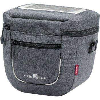 Sacoche Guidon KLICKFIX AVENTOUR Compact 3L - Noire - Étanche Avec Porte-documents