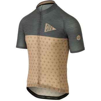 AGU Six6 Merino Short Sleeve Jersey IV - classic toffee/deep blue | BIKE24