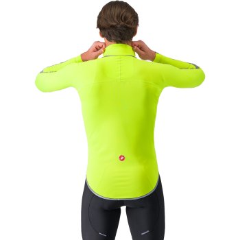 Castelli Ultra Rain Cape Men - electric lime/silver reflex 383
