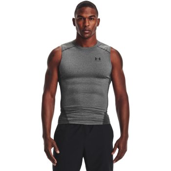 Under Armour HeatGear Compression Muscle Tee White 1361522-100 at  International Jock