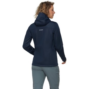 Mammut Ultimate VIII Softshell Hooded Jacket Women - marine