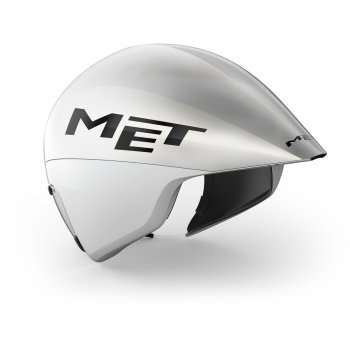MET Drone Wide Body II Aero-Helm - White Metallic/Glossy | BIKE24 AT