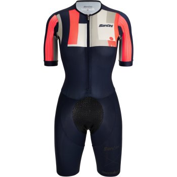 Tuta Da Triathlon Donna - Trisuit Con Cuciture Anti-Attrito E Tasca Posteriore - Foto 4