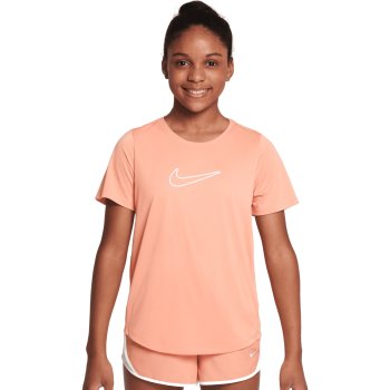 Nike One Fitted Dri-FIT Short-Sleeve Top Kids - apricot