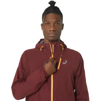 asics mens waterproof running jacket