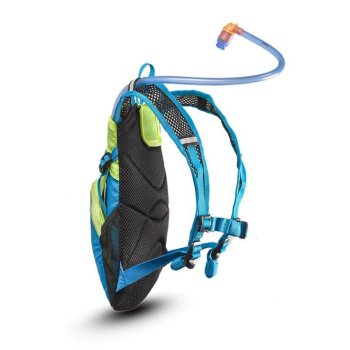 Illustration De Dessin Animé De Sac à Dos Bleu Vert Cool | Vecteur Premium