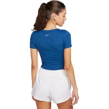 Nike One Fitted Dri-FIT Short-Sleeve Cropped Top Women