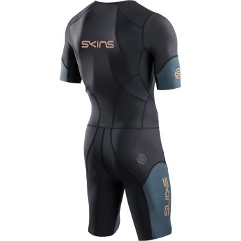 SKINS TRI Brand Skinsuit zonder Mouwen Heren - Black/Carbon
