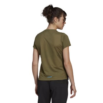 adidas Women's Agravic Trail Running Shirt - focus olive HA7558 | BIKE24