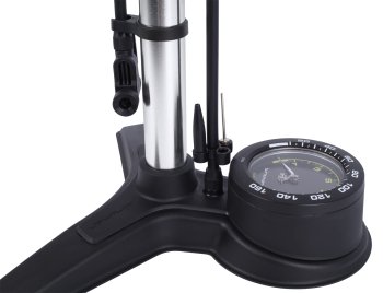 Birzman Salut Fahrradpumpe – 1,6 Zoll Ventiladapter, Air-Lock-System, 400 Psi Kapazität, Aluminium, Silber