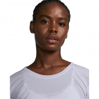 Nike Dri-FIT One Breathe Short-Sleeve Top Women - oxygen purple/white ...