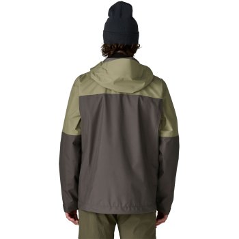 Patagonia Chaqueta Impermeable Hombre - Boulder Fork - Bobcat Brown ...