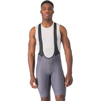 Castelli Unlimited Cargo Bibshorts Men - smoky grey 021 | BIKE24