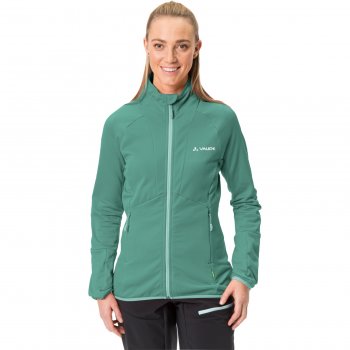 Vaude Monviso Fleece bright II aqua Jacket Full BIKE24 - Women | Zip