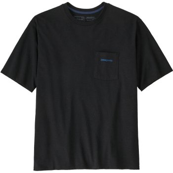 Patagonia Boardshort Logo Pocket Responsibili Tee Men Ink Black