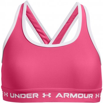 Under Armour UA Crossback Sports Bra Girls - Pink Punk/White
