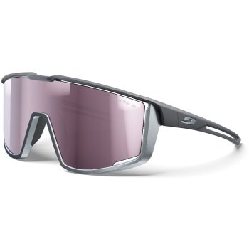 Julbo Fury Sunglasses - Dark Grey/Chrom Grey - Silver Flash