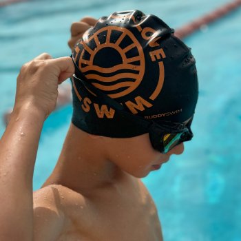 BUDDYSWIM Bonnet De Bain Silicone Pour Piscine Eau Libre - Cheveux Longs Homme Femme