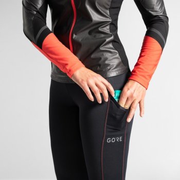 Pantaloni Termici Da Running GORE WEAR R3 Thermo Tights - Uomo, In Pile, Aderenti, Per Freddo Intenso