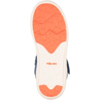 Trollkids Hovden Winter Barefoot Hiker Kids - Nordic Blue/Flame Orange ...