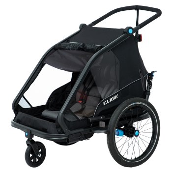 CUBE Double CMPT Kinder Carrello Bici Bambini - nero - BIKE24